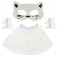 Костюм детский карнавальный Shantou (юбка, маска, браслеты) белый E2514-2