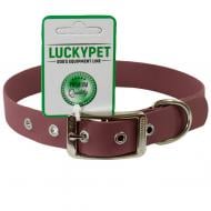 Ошейник Lucky Pet из водонепроницаемой ленты с металлической пряжкой 25/35-45 бордовый