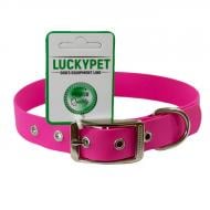 Нашийник Lucky Pet з водонепроникної стрічки з металевою пряжкою 25/35-45 рожевий