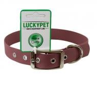 Ошейник Lucky Pet из водонепроницаемой ленты с металлической пряжкой 25/40-50 бордовый