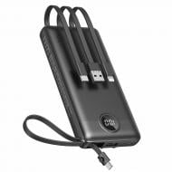 Повербанк VEGER C10 10000 mAh black (1283126526848) с кабелем Micro-Usb/Type-C/Lightning/USB-A Повербанк VEGER C10 10000 mAh black (1283126526848) с кабелем Micro-Usb/Type-C/Lightning/USB-A