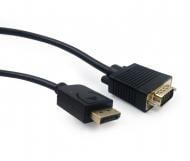 Адаптер Cablexpert 5 м чорний (CCP-DPM-VGAM-5M) перетворювач DisplayPort в VGA