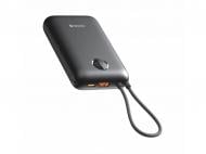 Повербанк SWISSTEN 30000 mAh black (8595217490574) 35W з кабелем Type-C/Lightning