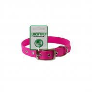 Ошейник Lucky Pet из водонепроницаемой ленты с металлической пряжкой 2,5/40-50 розовый