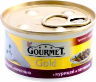 Корм Gourmet Gold шматочки з куркою і печінкою в підливі 12130919 85 г