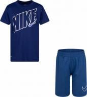 Спортивний костюм Nike DF SPORT T-SHIRT AND SHORT SET 86H589-U1U р.4 синій