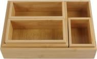 Органайзер Sensio набор для косметических средств Bamboo 5 секций (BW0550-2) коричневый Органайзер Sensio набор для косметических средств Bamboo 5 секций (BW0550-2) коричневый