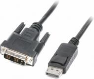 Кабель Viewcon DisplayPort – DVI 1,8 м black (VC-DVI-DP-1.8m)