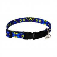 Ошейник для кота Lucky Pet вышиванка голубая капрон 10 мм/18-28 см/904 (190450)
