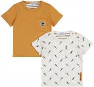 Набор футболок для мальчиков Dirkje р.80 бежевый / белый R50648-35