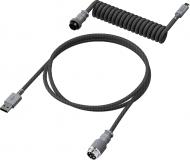 Кабель HyperX USB-A – USB-C спиральный 1,37 м серый (6J678AA)