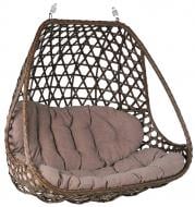 Кресло-кокон Феникс NEW 2-мест с подушкою без опоры (1450x800x1300) коричневый