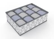 Органайзер Vivendi с рисунком на 12 ячеек 100x320x240 мм