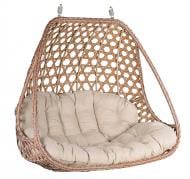 Кресло-кокон Феникс NEW 2-мест с подушкою без опоры (1450x800x1300) бежевый