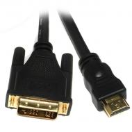 Кабель Viewcon 5 м чорний (VD066-5M) HDMI-DVI