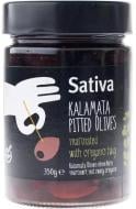 Оливки Sativa Каламата без косточек маринованные с ореганом 350 г
