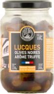 Оливки L'oulibo чорні Люк в оливковій олії з ароматом трюфеля 200 г