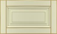 Фасад для кухни Грейд-Плюс Ваниль патинированная золотом №384 355x596 Паюта