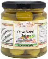 Оливки Lombardi зелені великі Белла ді Черіньола в розсолі 290 г