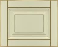 Фасад для кухни Грейд-Плюс Ваниль патинированная золотом №384 400x496 Паюта