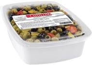 Оливки Castellino микс зеленые и черные без косточек в масле 1,9 кг