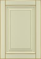 Фасад для кухні Грейд-Плюс Ваніль патинована золотом №384 R 713x522 Паюта