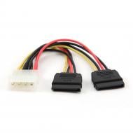 Кабель комп'ютерний внутрішній Cablexpert Molex – SATA 0,3 м (CC-SATA-PSY-0.3M) (Molex) M / F + 2 SATA кабель живлення