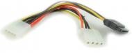 Кабель комп'ютерний внутрішній Cablexpert Molex – SATA 0,14 м (CC-SATA-PSY2) (Molex) M / F + SATA кабель живлення