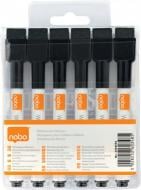Набір маркерів Nobo для магнитно-маркерных досок 6 шт. чорний 2104184 