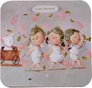 Подставка под горячее Gapchinska Gapchinska Мы везем с собой кота 10,5 см 2 шт. 924-350