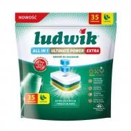 Таблетки для посудомоечных машин Ludwik Абсолютная мощность экстра All in 1 Лимон 35 шт.