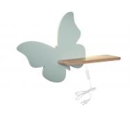 Светильник настенный Candellux BUTTERFLY 1x5 Вт бежевый/зеленый 21-85160