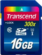 Карта памяти Transcend SDHC 16GB UHS-I Premium (TS16GSDU1)