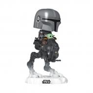 Игровая фигурка Funko POP Rides серии Мандалорец и Грогу Мандо с Грогу на вездеходе 90812