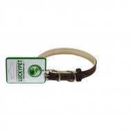 Ошейник Lucky Pet двойной кожа 1,8/28-36 коричнево-бежевый