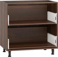 Тумба нижняя с метабоксом 800x820x522 мм орех темный