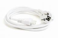 Кабель Cablexpert силовий 1,8 м (PC-186-ML12-W) CEE7/7-C5, VDE, із заземленням, 3х0.75 мм