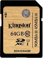 Карта памяти Kingston SDXC 64 GB Сlass 10 UHS-I Ultimate (SDA10/64GB)