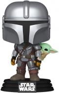Игровая фигурка Funko POP! Мандалорец с Грогу на спине 90443