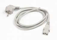 Кабель Cablexpert силовий 1,8 м сірий (PC-186-VDE-GR) CEE7/7-C13, VDE, 3х0.75 мм кв