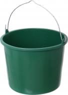 Ведро обычное пластиковое 12 л зеленый