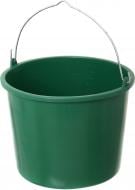 Ведро обычное пластиковое 20 л зеленый