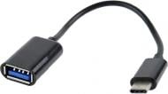 Кабель Cablexpert 0,2 м чорний (A-OTG-CMAF2-01) USB2.0, A-мама/Type-C
