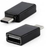 Адаптер Cablexpert чорний (A-USB2-CMAF-01) USB 2.0 Type C - USB AF