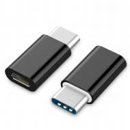 Переходник Cablexpert черный (A-USB2-CMmF-01) USB Type-C (Micro USB розетка)