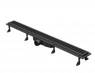 Душевой трап AQUA 70 см с решёткой Line matt black Душевой трап AQUA 70 см с решёткой Line matt black