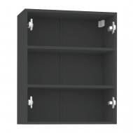 Шкаф верхний распашной LuxeForm 600x720x300 мм графит