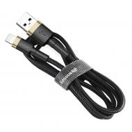 Кабель BASEUS Cafule Cable USB For iP 2A 3 м чорний із золотистим (CALKLF-RV1)