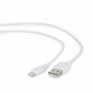 Кабель Cablexpert Lightning – USB 0,1 м білий (CC-USB2-AMLM-W-0.1M) USB 2.0 BM-тато/Lightning