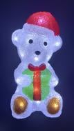 Декорация светодиодная литая Мишка в шапке 16x15x30 см 30 ламп 5 м (FG2504)